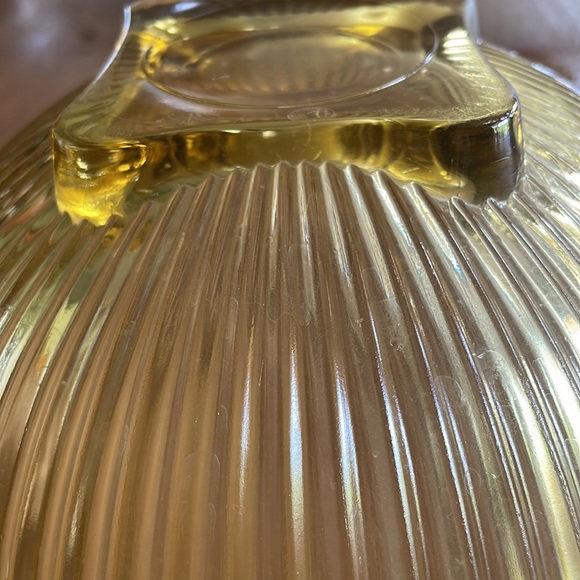 Vintage Federal Glass Amber/ Yellow Bowl - Picture 5 of 10